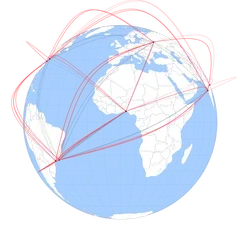 GeoSpline - draggable-globe